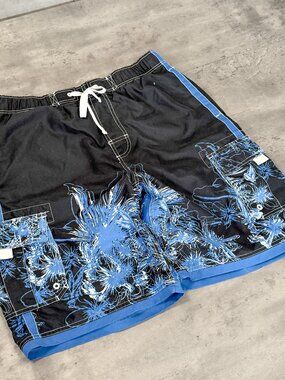 Vintage VTG Y2K 2000's 00's Gotcha Flower Cargo Baggy Realx Wide Baord Short's